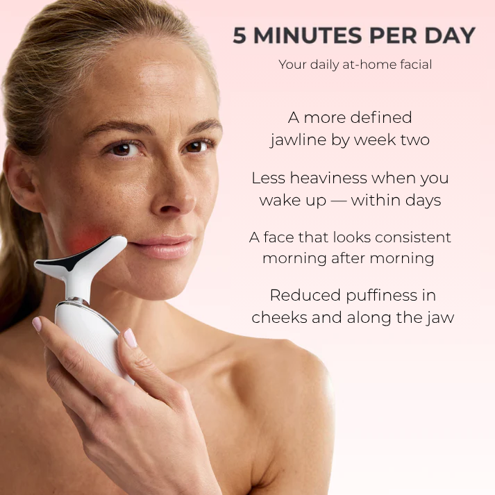 GlowSculpt™ Red Light Therapy Facial Massager